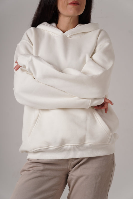 White lazy oversized Tatterss Hoodie